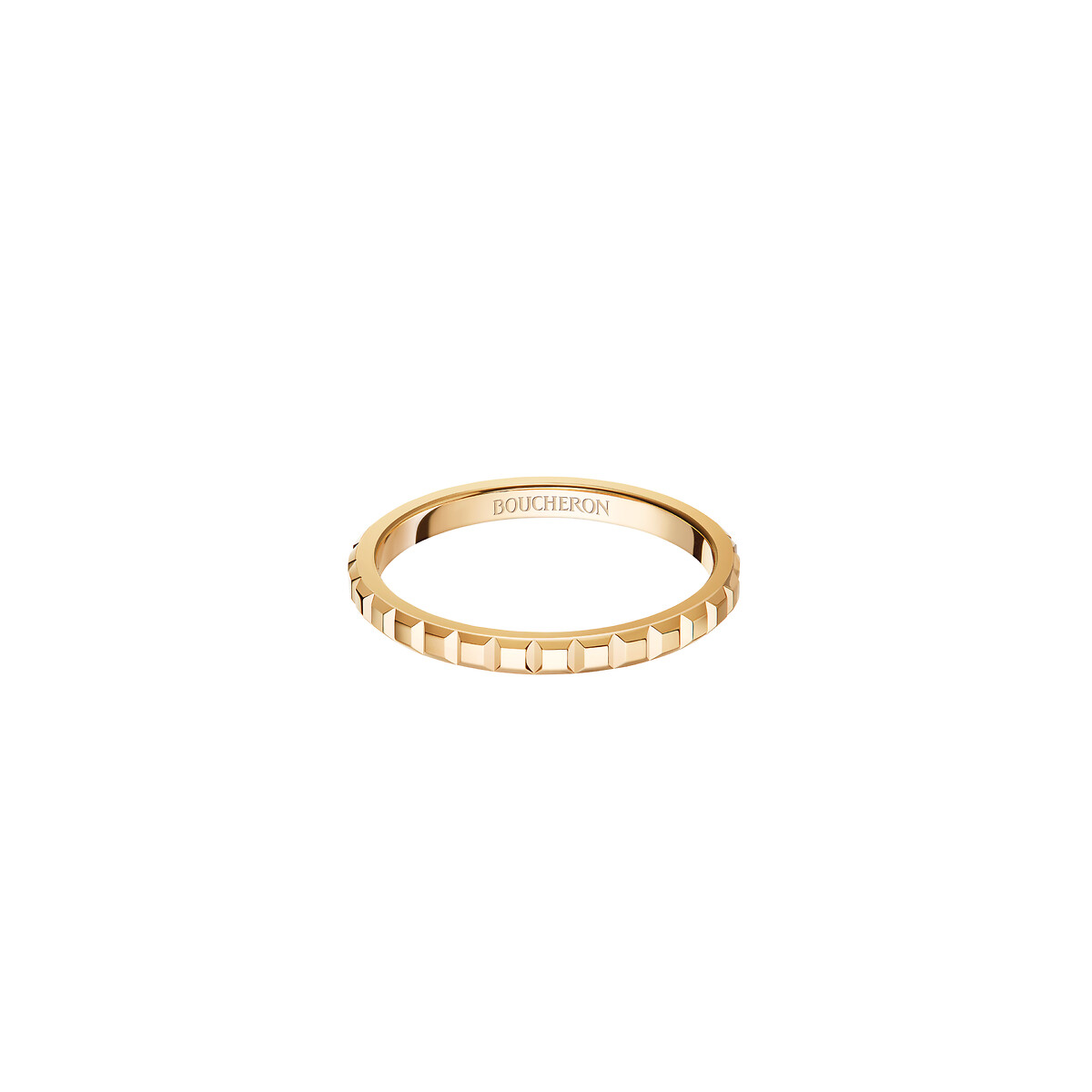 Clou de paris mini wedding band ring yellow gold | Bridal