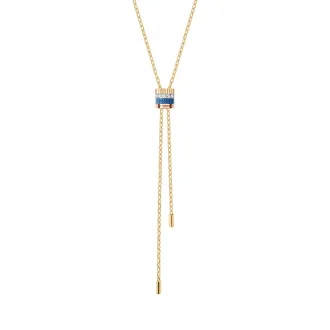 First product packshot Quatre Blue Edition Tie Necklace, Small Model 