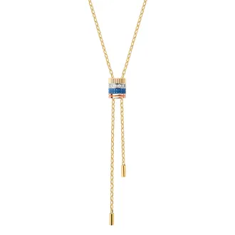 First product packshot Quatre Blue Edition Tie Necklace, Large Model