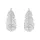 Plume de Paon pendant earrings, medium model