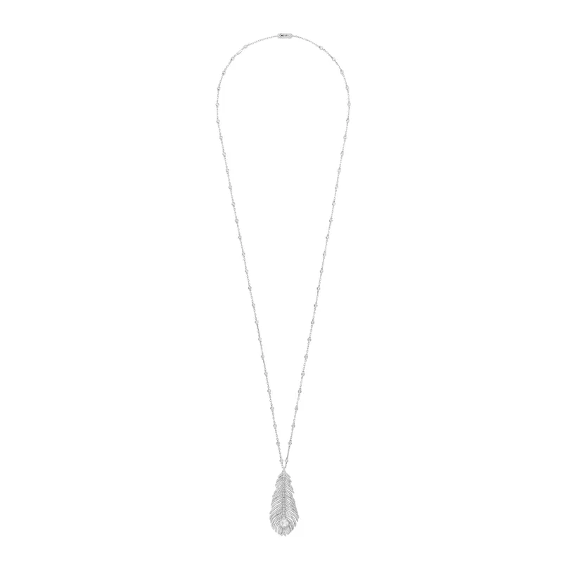 Second product packshot​ Plume de Paon necklace 