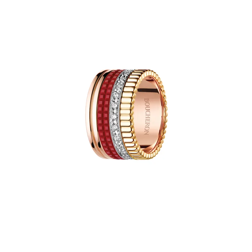 Second product packshot​ Quatre Red Edition Large Ring